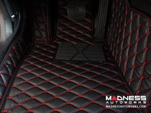 Jeep Compass Floor Liner Set - Black w/ Red Stitching Jeep Compass Floor Liner Set - Black w/ Red Stitching